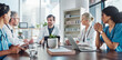 © Clement C/peopleimages.com - Meeting, team and doctors in discussion in the hospital conference room for collaboration. Teamwork, medical and group of healthcare workers talking about a diagnosis, strategy or treatment plan.