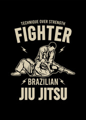 Wall Mural - JIU JITSU FIGHTER 2
