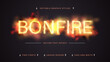 © rwgusev - Bonfire - Editable Text Effect, Font Style