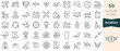 © Hondicone - Set of aviation icons. Thin linear style icons Pack. Vector Illustration