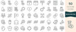 © Hondicone - Set of world aids day icons. Thin linear style icons Pack. Vector Illustration