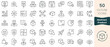 © Hondicone - Set of abstract product icons. Thin linear style icons Pack. Vector Illustration