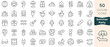 © Hondicone - Set of summer party icons. Thin linear style icons Pack. Vector Illustration