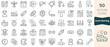 © Hondicone - Set of auto racing icons. Thin linear style icons Pack. Vector Illustration