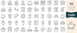 © Hondicone - Set of cafe icons. Thin linear style icons Pack. Vector Illustration