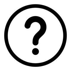 Sticker - question mark icon PNG image