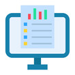© SAMDesigning - Online Reports Flat Multicolor Icon