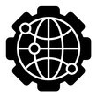 Cyberspace Glyph Icon