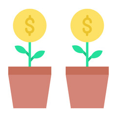 Poster - Business Growth Flat Multicolor Icon