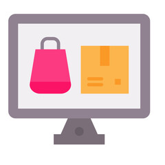 Sticker - ECommerce Products Flat Multicolor Icon