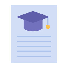 Poster - Students Information Flat Multicolor Icon