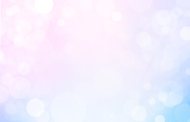 Wall Mural - pink blue spring background with bokeh