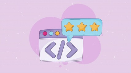 webpage template with programming code