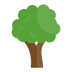 Sticker - Tree Flat Multicolor Icon