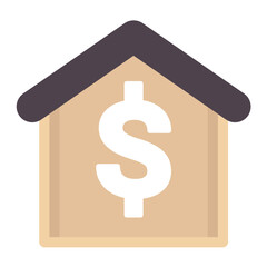 Poster - House Price Flat Multicolor Icon