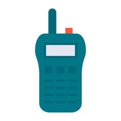 Poster - Walkie Talkie Flat Multicolor Icon