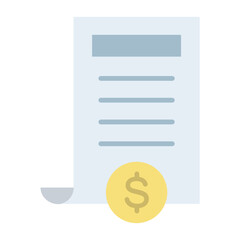 Poster - Paid Articles Flat Multicolor Icon