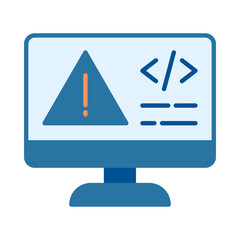 Code Error Flat Multicolor Icon