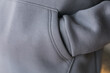 © satura_ - Hoodie texture. Close-up shot of sweatshirt hoodie textile warm fabric macro background