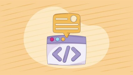 webpage template with programming code