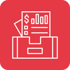 Sticker - Documents Box Icon