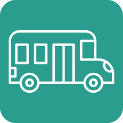 Poster - School Bus Icon