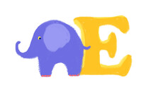 The Elephant And The Letter E.