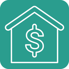 Canvas Print - House Price Icon