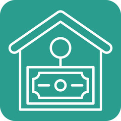 Wall Mural - House Money Icon