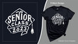 Senior Class of 2023, Graduation T-Shirt Design. Grad School Senior Night Tee Template
