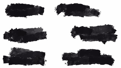 Big set of Black grunge stroke brush , banner, label, for your design, vector.