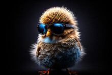 Fluffy Chick With Sunglasses