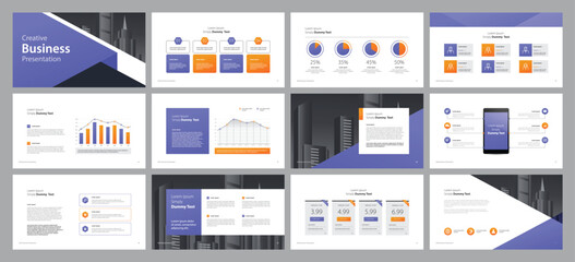 Wall Mural - business presentation template design backgrounds and page layout design for brochure, book, magazin