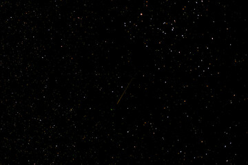 Wall Mural - Feb 14-15 2023 the rare green comet C/2022 E3(ZTF) made its closest pass by Aldebaran near the constellation Taurus 4 sec f/1.4 ISO 1600 Sony FE 85mm f/1.4 GM, Sony a7R IV