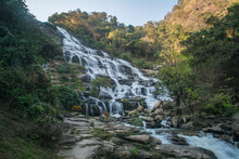 Mae Ya Waterfall, Doi Inthanon National Park In Chiang Mai, Thailand