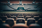 Fototapeta  - Empty stadium. Generative AI