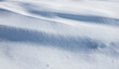 A close-up of a small snow bump