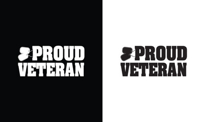 Wall Mural - Proud Veteran, Army T shirt design, Veteran T shirt design