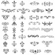 © afzal - Ornamental Rule Lines in Different Design, Decorative dividers, Swirl elements, Vector graphic elements for design vector elements