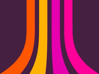 vintage stripe abstract background. perspective lines retro style wallpaper