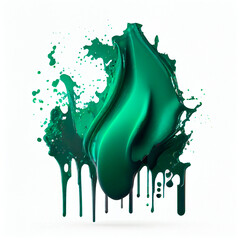 Wall Mural - green stains background, paint, ai generation