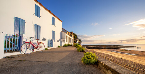 Wall Mural - Paysage de bord de mer sur l'île de Noirmoutier en Vendée, France.