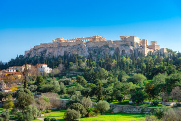 Wall Mural - Parthenon temple on the Acropolis in Athens, Greece