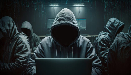 cybersecurity concept identity theft, Database hacks, internet cyber crime. hacker attack, Hacking and stealing data. damage the system and hack the data.