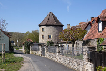 Wall Mural - Befestigungsturm in der Turmstrasse in Schwarzach