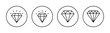 © Lunaraa - Diamond icon vector for web and mobile app. diamond gems sign and symbol