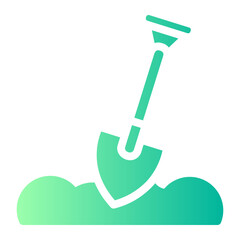 Sticker - shovel icon 