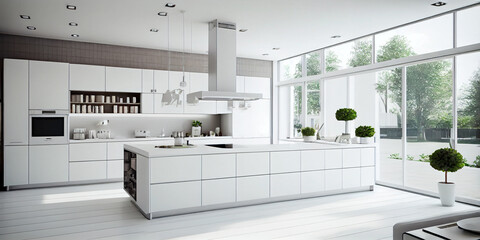 Beautiful modern kitchen design.