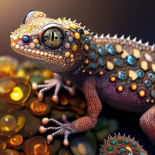 Jewel Encrusted Gecko