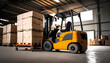 © Drasen - Forklift Truck in a Warehouse created by generative AI